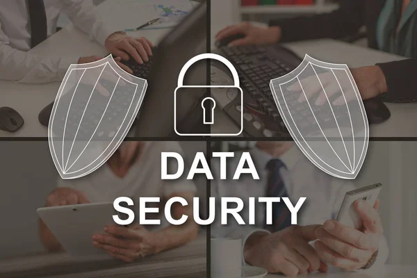 Data Security Concept Illustrated Pictures Background — Stock Photo, Image