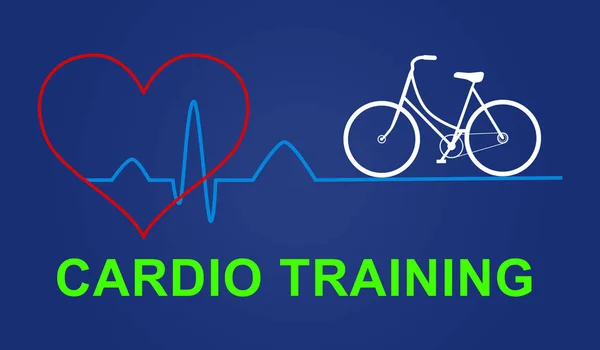 Illustration Eines Cardio Trainingskonzepts — Stockfoto