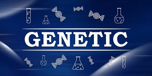 Illustration Concept Génétique — Photo