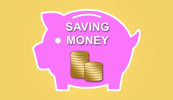 Illustration Money Saving Concept — Stock Photo, Image