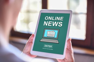 Online haber kavramı bir Tablet