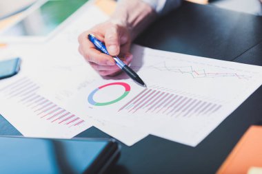 Office Grafik analiz işadamı