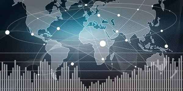 Illustration of a digital marketing statistics concept