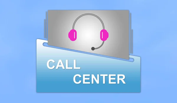 Illustrazione Concetto Call Center — Foto Stock