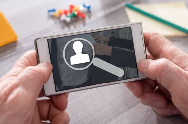 Cep telefonunda iş arama kavramı