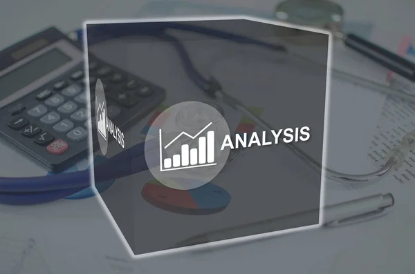 Bedrijfsanalyse Concept Geïllustreerd Door Een Beeld Van Achtergrond — Stockfoto