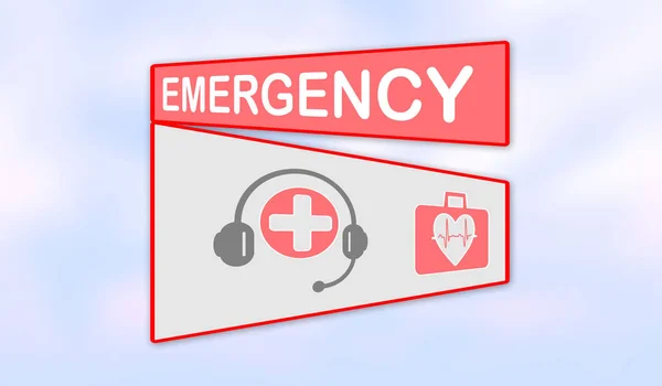 Illustration Emergency Concept — Stock Photo, Image