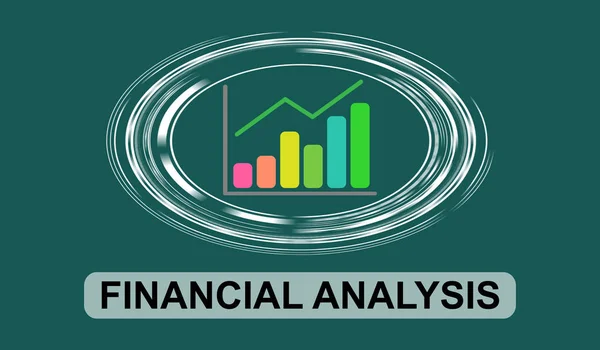 Ilustracja Koncepcja Analizy Finansowej — Zdjęcie stockowe