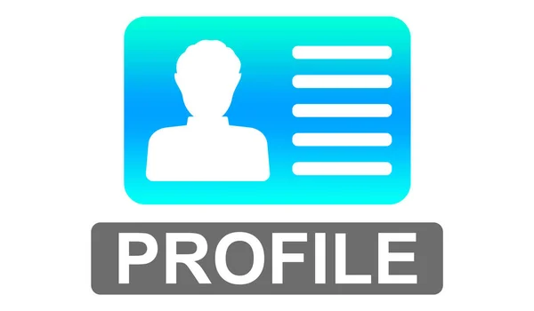 Illustration Profile Concept — Stock Photo, Image