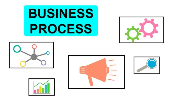 Illustration Business Process Concept — Stock Photo, Image