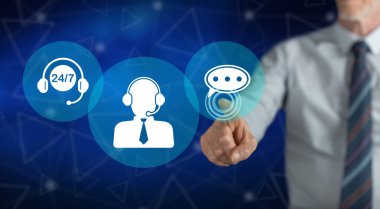 Bir çağrı merkezi kavram dokunmadan adam