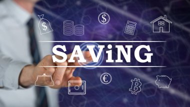 Kaydetme bir kavram dokunmadan adam