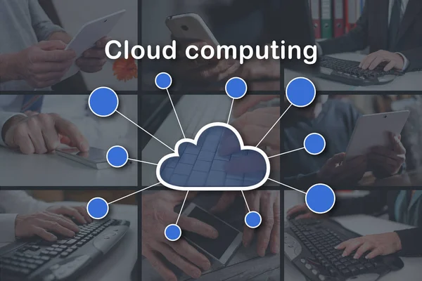 概念の雲のコンピューティング — ストック写真