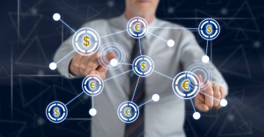 Adam bir finansal ağ dokunmadan