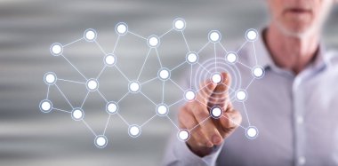 Sanal ağ dokunmadan adam