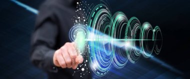 Adam bir teknoloji kavramı dokunmadan