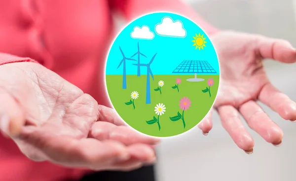 Concept of clean energy — Stock Photo, Image