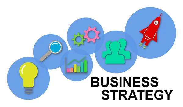 Η έννοια της επιχειρηματικής στρατηγικής — Φωτογραφία Αρχείου