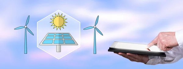 Concept of clean energy — Stock Photo, Image