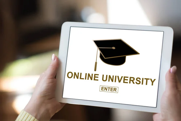 Online university concept on a tablet — Stock Photo, Image