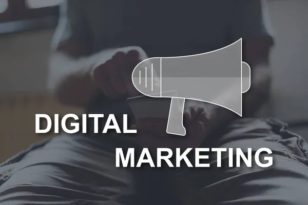 Concetto di Digital Marketing — Foto Stock