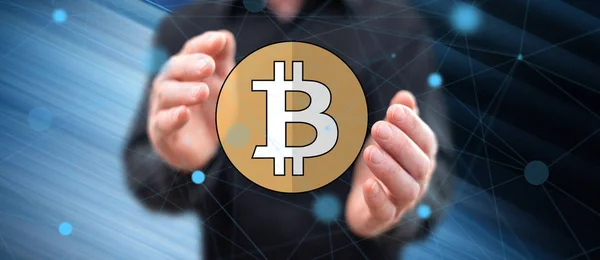 Concept of bitcoin — Stock Photo, Image