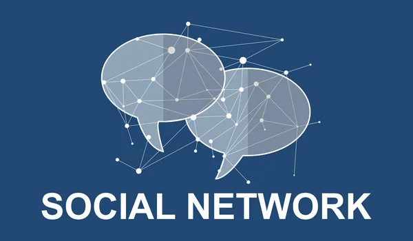 Η έννοια του κοινωνικού δικτύου — Φωτογραφία Αρχείου