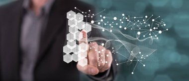 Sanal ağ dokunmadan adam