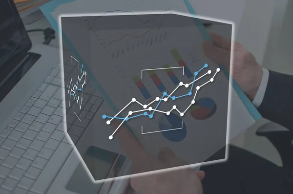 그래프의 개념 — 스톡 사진