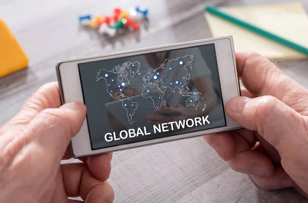 Концепция глобальной сети — стоковое фото