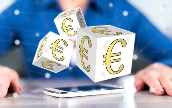 Έννοια της ευρώ — Φωτογραφία Αρχείου