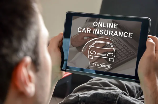 Concept of online car insurance