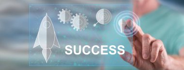 Adam bir iş başarı kavramı dokunmadan