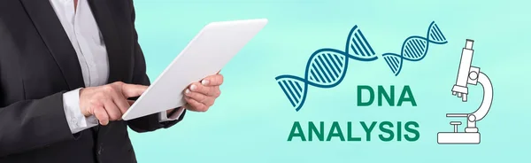 Концепция анализа ДНК — стоковое фото