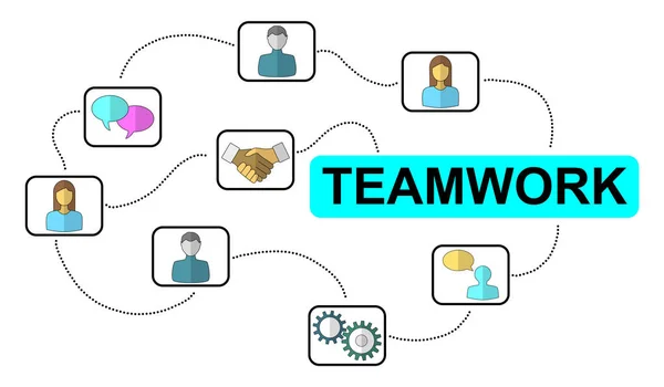 Concept of teamwork — Stock Photo, Image