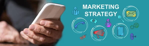 Pojęcie strategii marketingowej — Zdjęcie stockowe