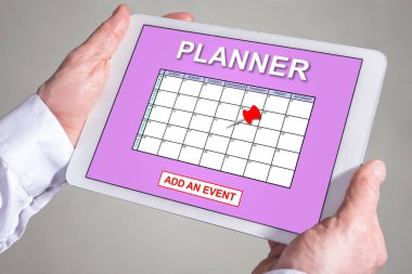 Olay planlayıcısı kavramı bir Tablet üzerinde ekleme