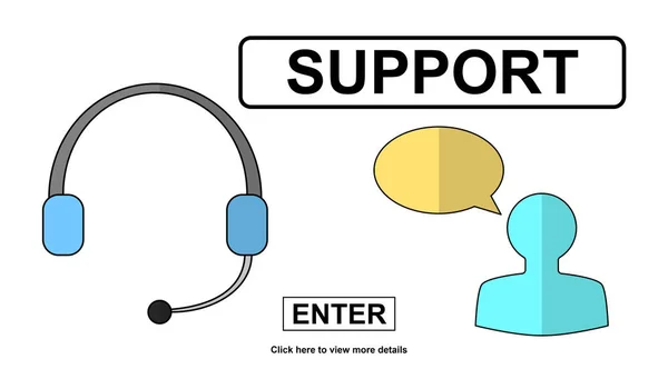 Concepto de apoyo — Foto de Stock