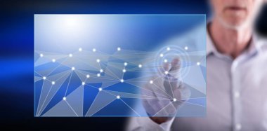 Sanal ağ dokunmadan adam