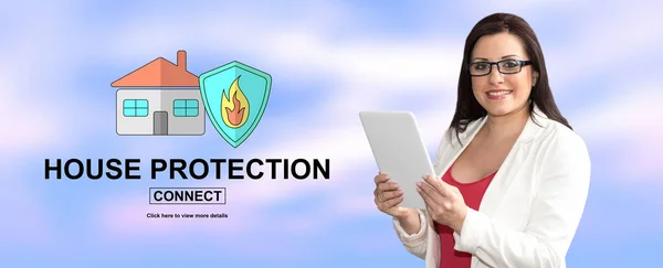 Concept of house protection — Stock Photo, Image