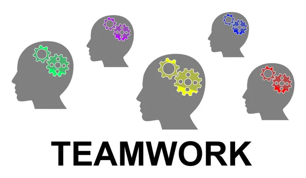 Konzept der Teamarbeit — Stockfoto