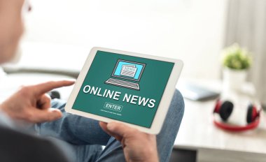 Online haber kavramı bir Tablet