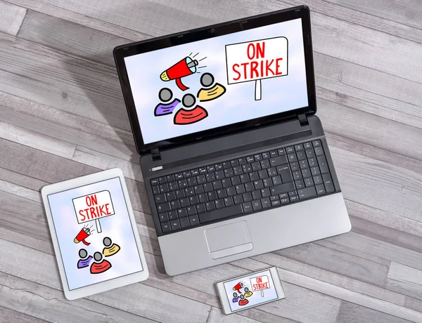 On strike concept on different devices