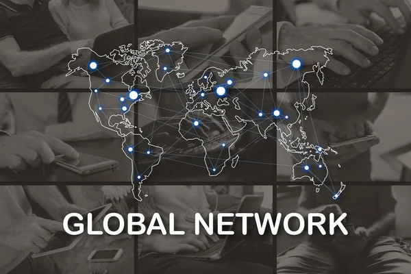 Concept de réseau mondial — Photo