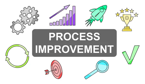 Concepto de mejora del proceso — Foto de Stock