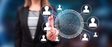 Kadın dokunmadan sosyal ağ