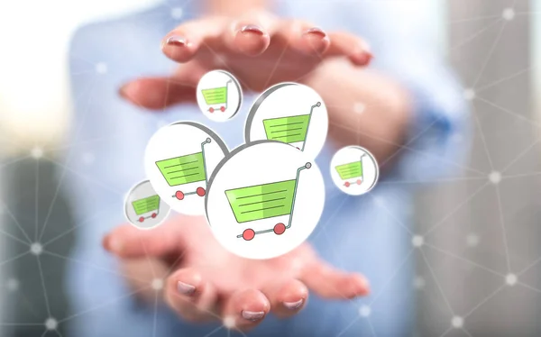 Concept of e-shopping — Stock Photo, Image