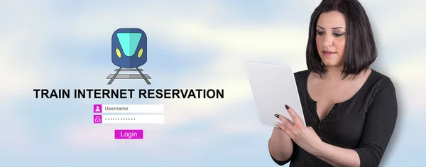 Concept of train internet reservation