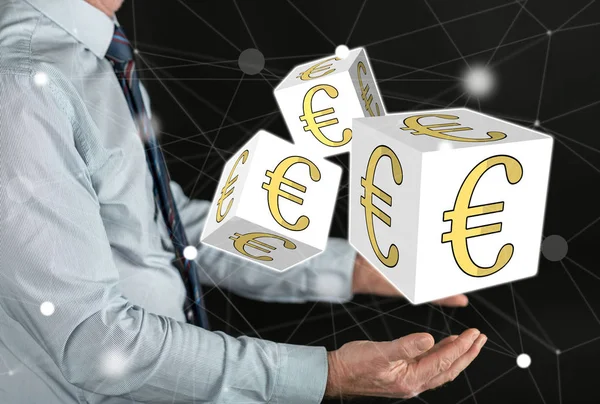 Concetto di euro — Foto Stock