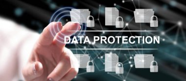 Bir veri koruma konseptine dokunmadan kadın